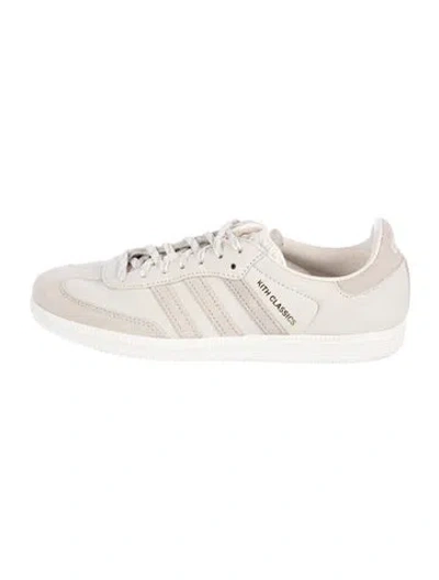 Pre-owned Kith X Adidas Leather Athletic Sneakers In Neutral