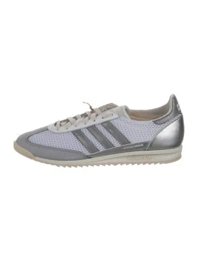 Pre-owned Kith X Adidas Leather Printed Sneakers In Multi