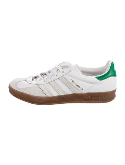 Pre-owned Kith X Adidas Leather Sneakers In White