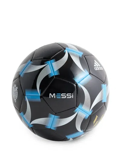 Kith X Adidas Messi Logo-print Football In Black