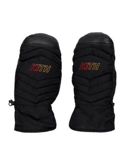 Pre-owned Kith X Adidas Nylon Winter Gloves In Black