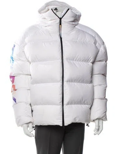 Pre-owned Kith X Adidas Puffer Coat In White