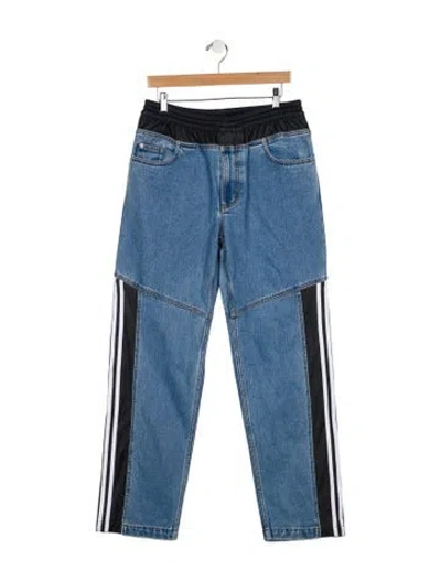 Pre-owned Kith X Adidas Skinny Jeans In Blue