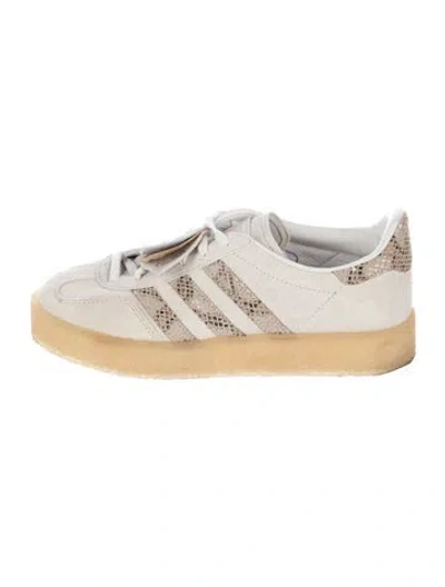 Pre-owned Kith X Adidas Suede Animal Print Sneakers In White
