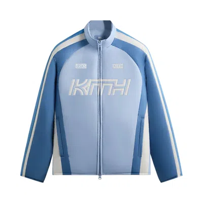Pre-owned Kith X Asics Loyalty Exclusive Puffed Brixton Track Jacket 'voyage' | Blue | Men's Size L