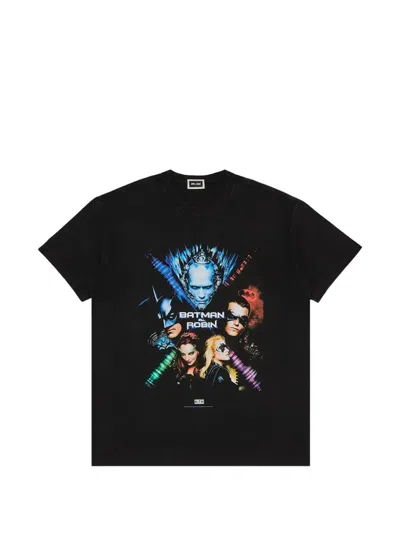 Kith X Batman And Robin Printed T-shirt In Black