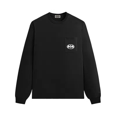 Pre-owned Kith X Batman History Vintage Pocket Long-sleeve Tee 'black' | Men's Size L