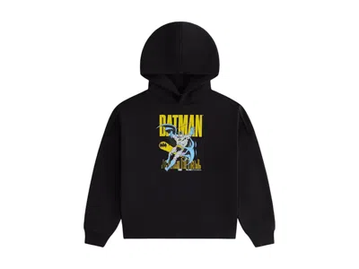 Pre-owned Kith X Batman Kids Classic Vintage Hoodie In Black