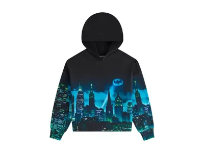 Pre-owned Kith X Batman Kids Gotham Nelson Hoodie In Black