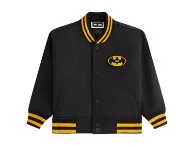 Pre-owned Kith X Batman Kids Satin Bomber Jacket In Black