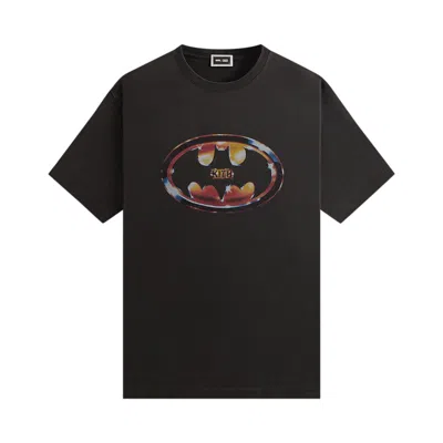 Pre-owned Kith X Batman Logo Vintage Tee 'black'