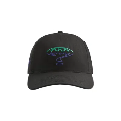 Pre-owned Kith X Batman Riddle Twill Low Pinch Crown Snapback 'black' | Men's Size Onesize
