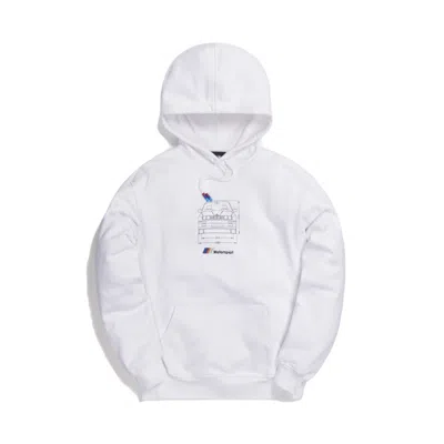 Pre-owned Kith X Bmw Front Dimensions Hoodie In White