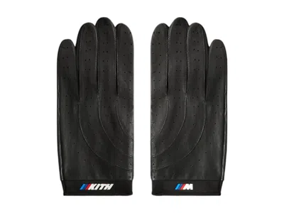 Pre-owned Kith X Bmw Leather Driving Glove In Black