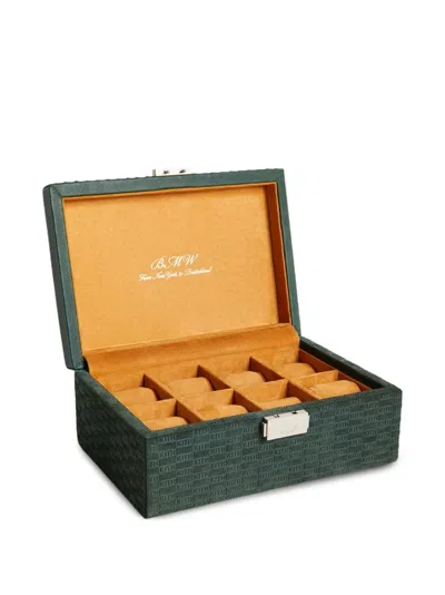 Kith X Bmw Logo-embossed Watch Box In Black