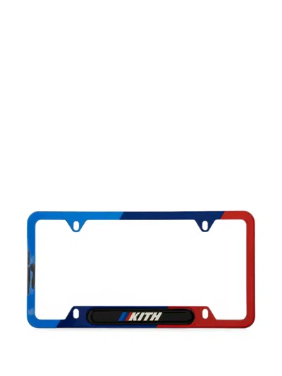Kith X Bmw Logo-print License Plate Holder In White
