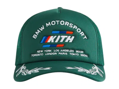 Pre-owned Kith X Bmw M Nolan Trucker Hat In Vitality