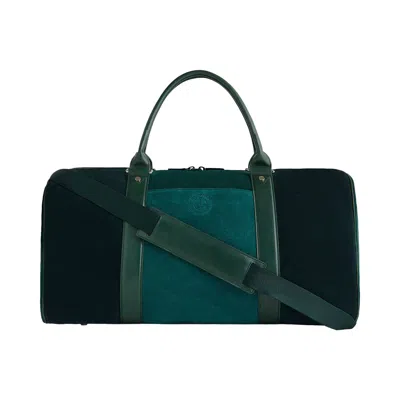Pre-owned Kith X Bmw Mixed Suede Duffle Bag 'vitality' | Green | Men's Size Onesize