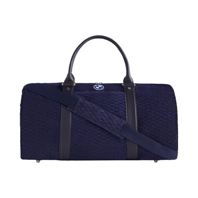 Pre-owned Kith X Bmw Monogram Suede Duffle Bag 'techno Violet' | Purple | Men's Size Onesize