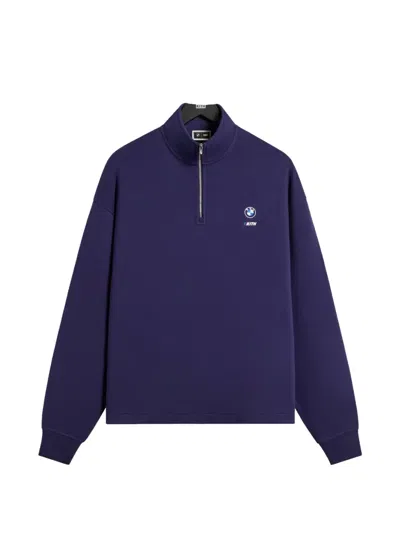 Kith X Bmw Nelson Quarter-zip Sweater In Blue