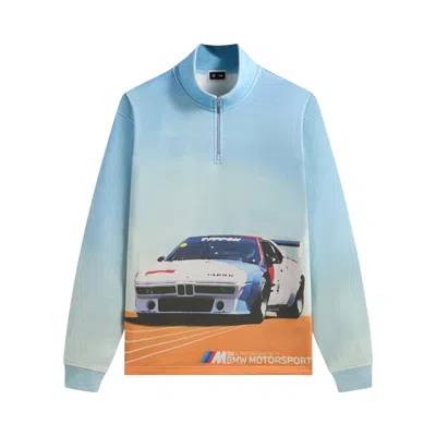 Pre-owned Kith X Bmw Retro Vintage Quarter Zip 'blue' | Men's Size M