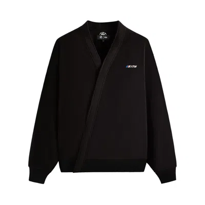 Pre-owned Kith X Bmw Strauss Cross Front Cardigan 'black' | Men's Size Xl