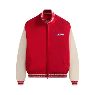 Pre-owned Kith X Bmw Wyona Full Zip Sweater 'cinnabar' | Red | Men's Size M