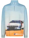 Kith X Bmw Sweatshirt Mit Reissverschluss In Blau