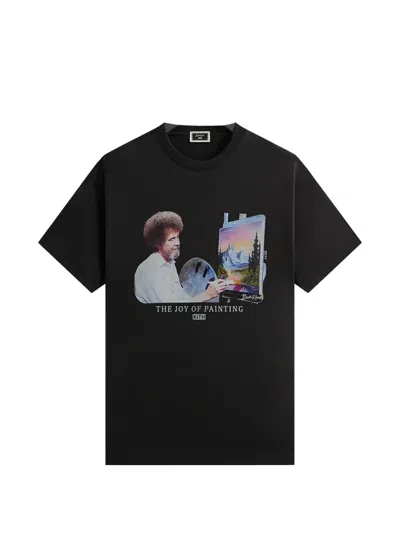 Kith X Bob Ross Joy Of Painting Portrait T-shirt In Black