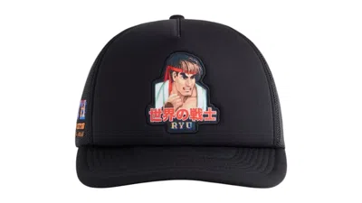 Pre-owned Kith X Capcom Ryu Nolan Trucker Hat In Black