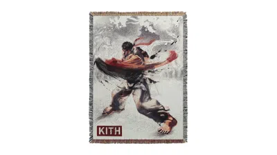 Pre-owned Kith X Capcom Ryu Tapestry Blanket In Multi