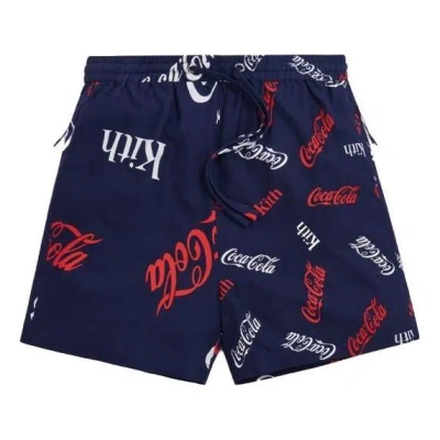Kith X Coca-cola Printed Short 'navy' In Blue