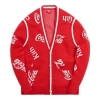 Kith X Coca-cola X Mitchell & Ness Coke Mountains Cardigan 'red'