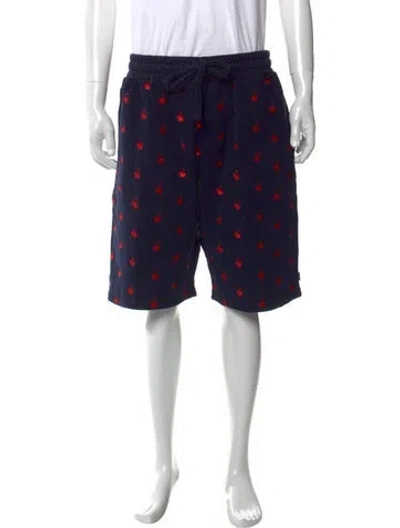 Pre-owned Kith X Coca-cola Graphic Print Jogger Shorts In Blue