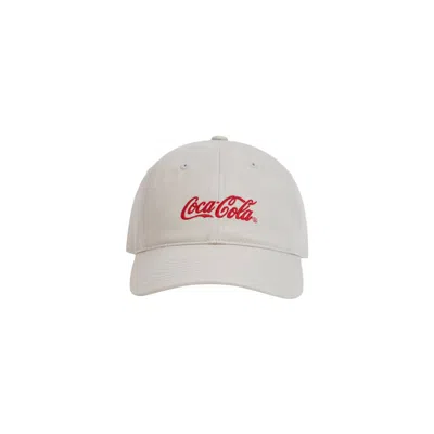 Pre-owned Kith X Cocacola Logo Cap In Sand