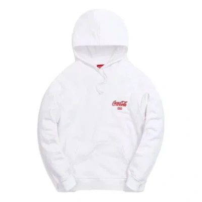 Kith X Coca-cola Ribbon Logo Hoodie 'white'