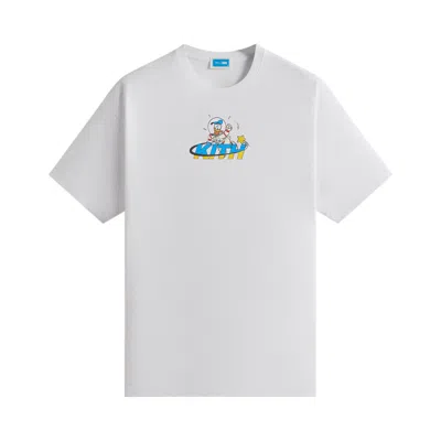Pre-owned Kith X Disney Donald Duck Astronaut Vintage Tee 'white'