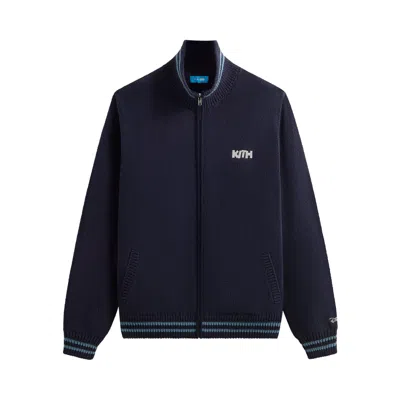 Pre-owned Kith X Disney Donald Duck Full Zip Wyona Sweater 'nocturnal' In Blue