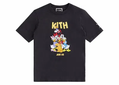 Pre-owned Kith X Disney Kids Mickey & Friends Best Friends Vintage Tee Shirt In Black
