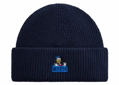 Pre-owned Kith X Disney Mickey & Friends Donald Mia Beanie In Nocturnal