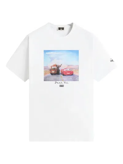 Kith X Disney Pixar Cars Graphic T-shirt In White