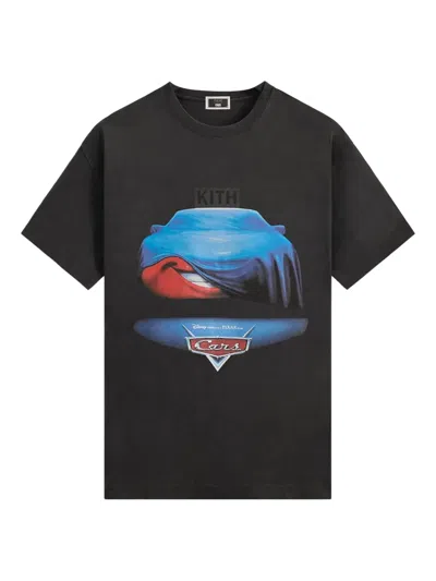Kith X Disney Pixar Cars Poster Vinatge T-shirt In Black