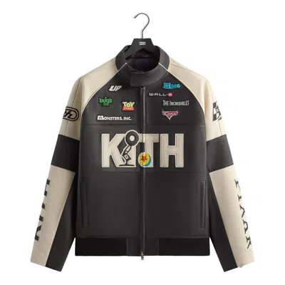 Kith X Disney Pixar Dejan Leather Jacket 'black'