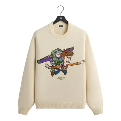 Kith X Disney Pixar Toy Story Lewis Sweater 'sandrift' In White