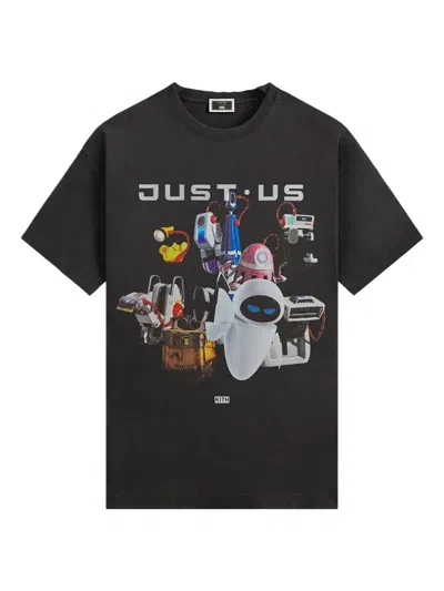 Kith X Disney Pixar Wall-e Just Us T-shirt In Black