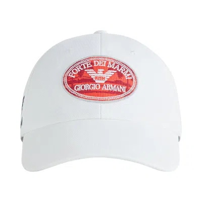 Pre-owned Kith X Giorgio Armani Forte Dei Marmi Classic Cap 'white' | Men's Size M
