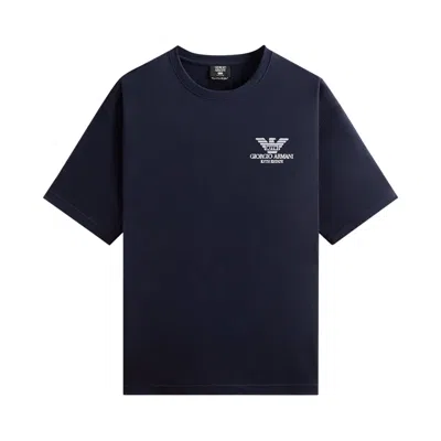 Pre-owned Kith X Giorgio Armani Tee 'nocturnal' | Blue | Men's Size M
