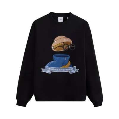 Pre-owned Kith X Invisible Friends Crewneck 'black'