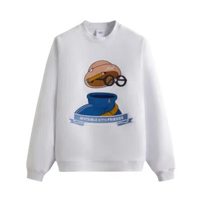 Pre-owned Kith X Invisible Friends Crewneck 'white'