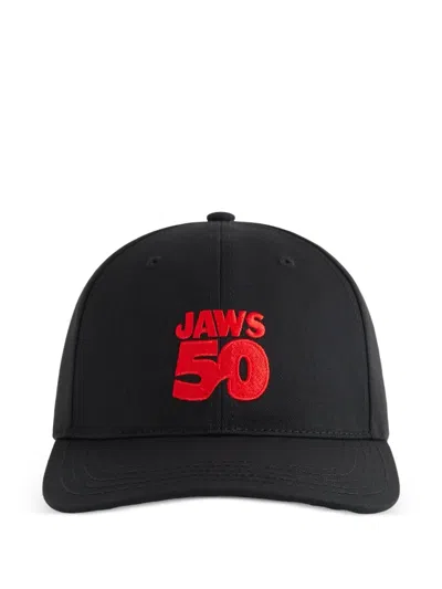 Kith X Jaws Embroidered Classic Cap Hat In Black
